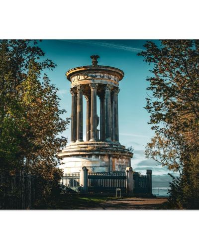 Calton Hill Monument | Edinburgh Scotland Acropolis Neoclassical Architecture | Landmark Photography | Premium Matte Paper Poster