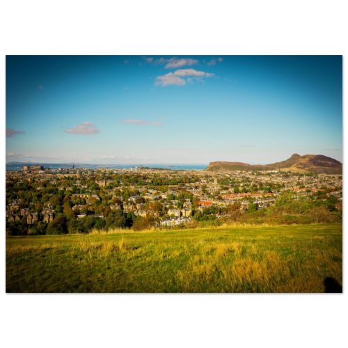 Edinburgh Skyline – View from Blackford hill – Premium Matte Paper Poster