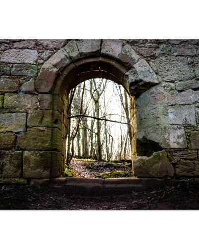 Yester Castle Gate | Ancient Archway and Stonework | Historical Photography | Premium Matte Paper Poster