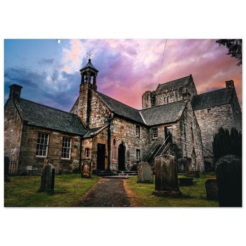 Torphichen Preceptory | Medieval Knights Hospitaller Site in West Lothian | Historical Landmark | Premium Matte Paper Poster