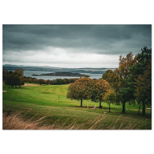 Cramond Island Causeway | Firth of Forth Edinburgh Scotland Tidal Pathway | Coastal Landscape Photography | Premium Matte Paper Poster