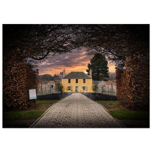 Royal Botanic Garden Edinburgh | Autumn Foliage and Glasshouses | Seasonal Landscape | Premium Matte Paper Poster