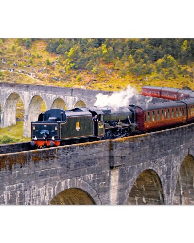Flying Scotsman on Glenfinnan Viaduct | Historic Steam Locomotive Scottish Highlands | Railway Heritage Photography | Premium Matte Paper Poster
