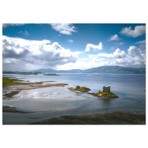 Castle Stalker | Dramatic Highland Fortress on the Water | Fine Art Print | Premium Matte Paper Poster