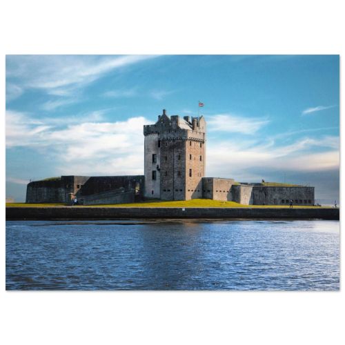 Broughty Castle Dundee | Seaside Fortress on the Firth of Tay | Historical Landmark | Premium Matte Paper Poster
