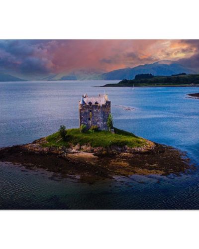 Castle Stalker | Highland Fortress on a Tidal Isle | Landscape Photography | Premium Matte Paper Poster