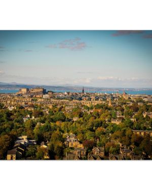 Historic Edinburgh Castle Photo Print | Old Town Royal Mile Scotland Skyline Wall Art | Premium Matte Paper Poster