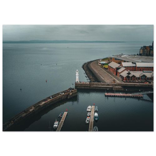 Newhaven Lighthouse Edinburgh | Historic Harbour Beacon | Coastal Photography | Premium Matte Paper Poster