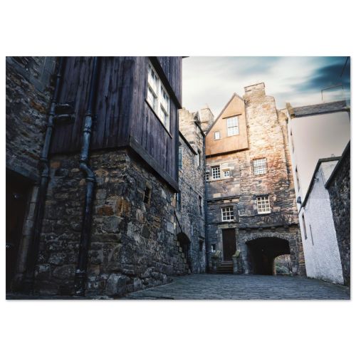 Bakehouse Close Edinburgh | Famous Filming Location in the Old Town | Architectural Photography | Premium Matte Paper Poster
