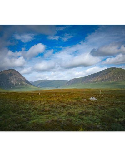Buachaille Etive Mòr Pyramid Peak | Scottish Highlands Glen Coe Gateway Mountain | Dramatic Wilderness Photography | Premium Matte Paper Poster