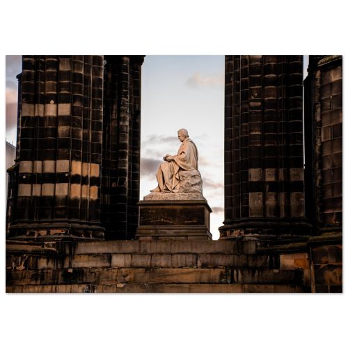 Sir Walter Scott statue | Edinburgh Wall Art | Premium Matte Paper Poster